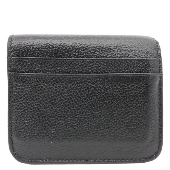 Balenciaga  Leather Bifold Compact Wallet Black - Picture 3 of 10